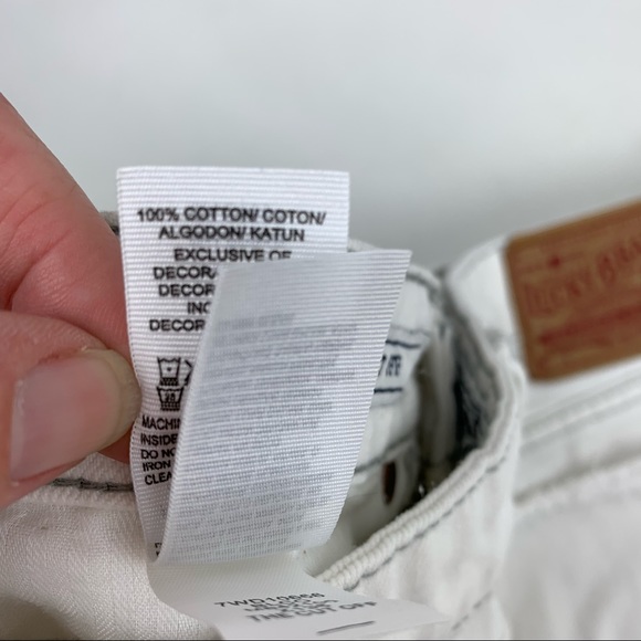 Lucky Brand The Cut off White Jean Shorts size 2 - Picture 15 of 15